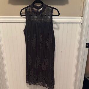 Maurices Chic Black Sleeveless Midi Dress